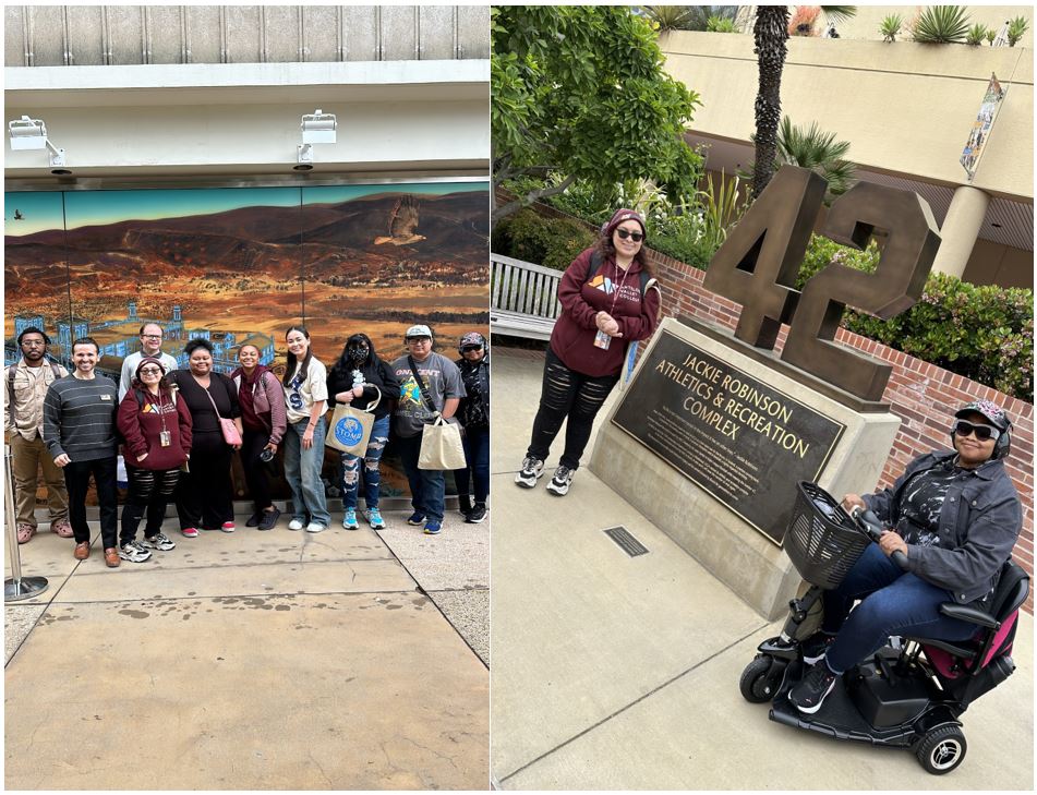 Students on tour at UCLA.