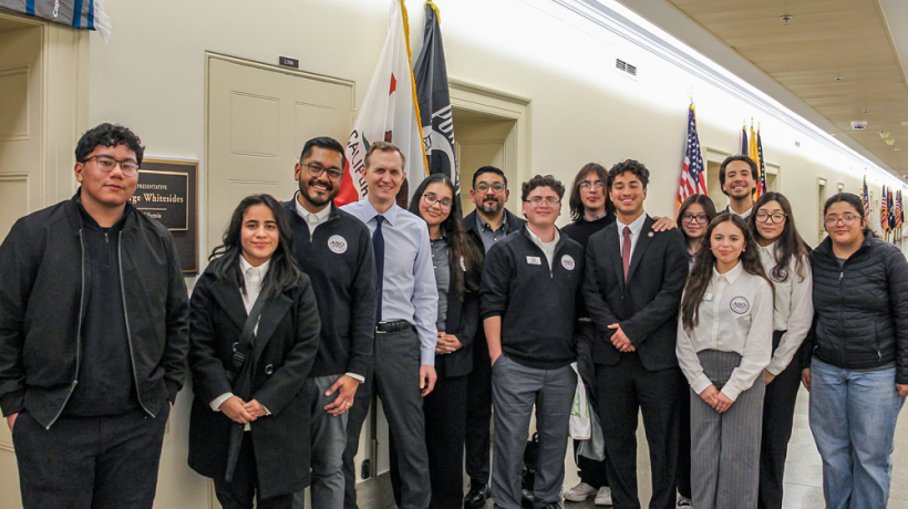 Antelope Valley College’s Associated Student Organization (ASO) recently met with Congressman George Whitesides
