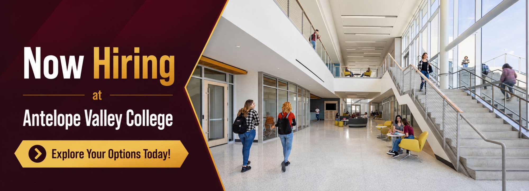 Now Hiring at Antelope Valley College