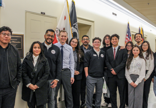 Antelope Valley College’s Associated Student Organization (ASO) recently met with Congressman George Whitesides